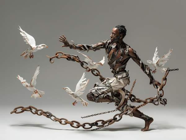 Liberations Embrace: Chains Transformed Print