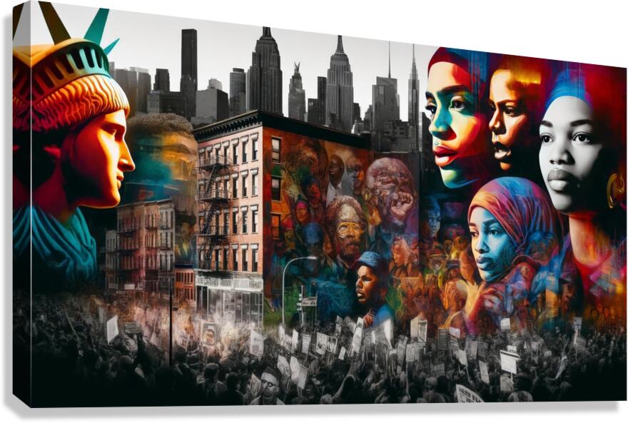Urban Uprising: The Voice of Street Art Canvas Print