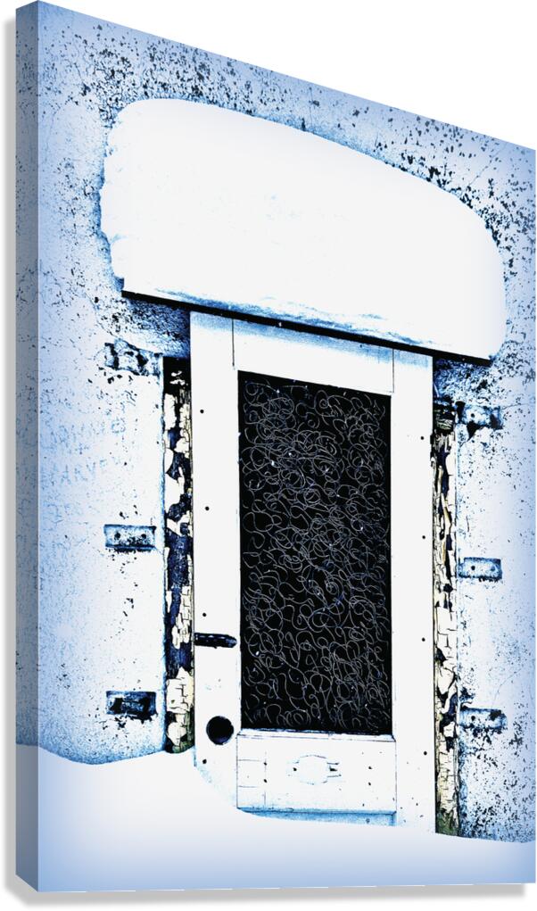 Squiggle Door Canvas Print