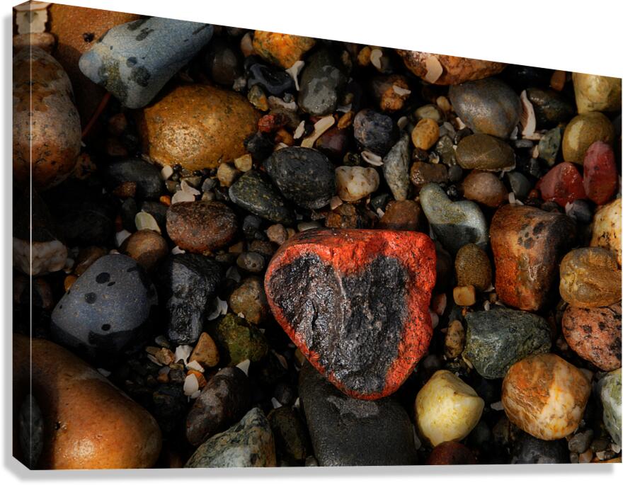 Beach Heart Canvas Print