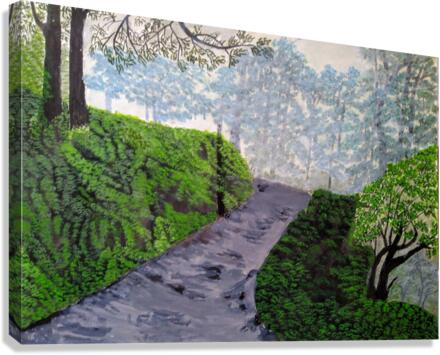 Misty Trail Canvas Print