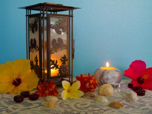 Candles and Flowers