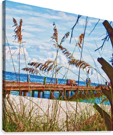 Beach Walk Canvas Print