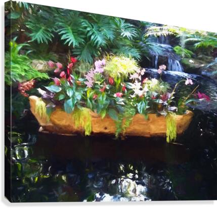 Floating Botanicals Canvas Print