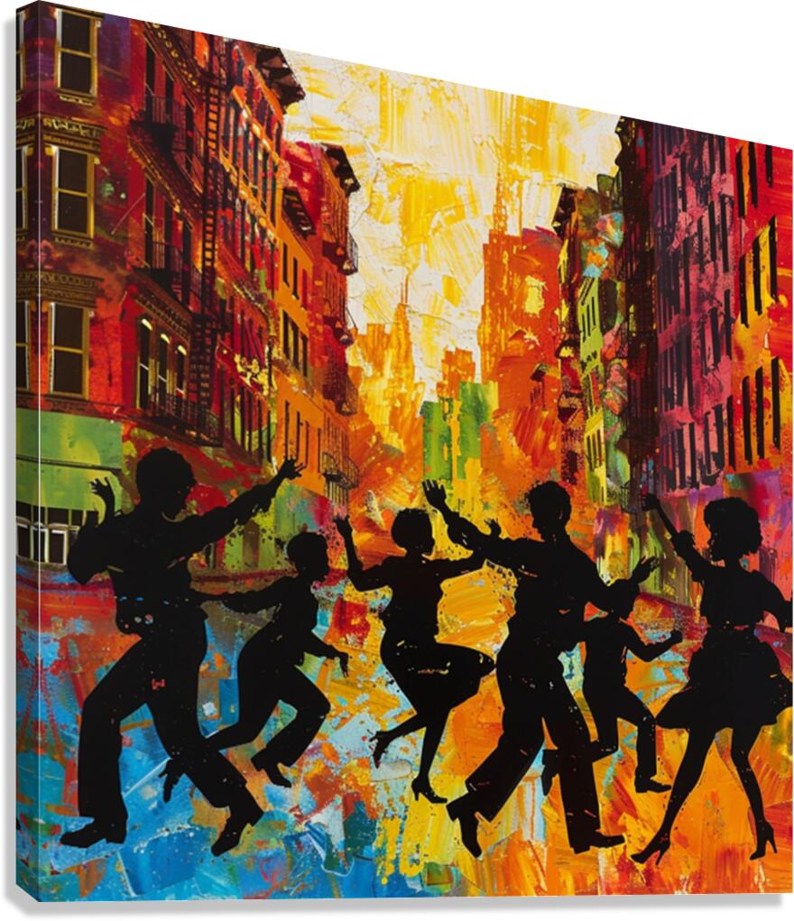 Dancing City  Canvas Print