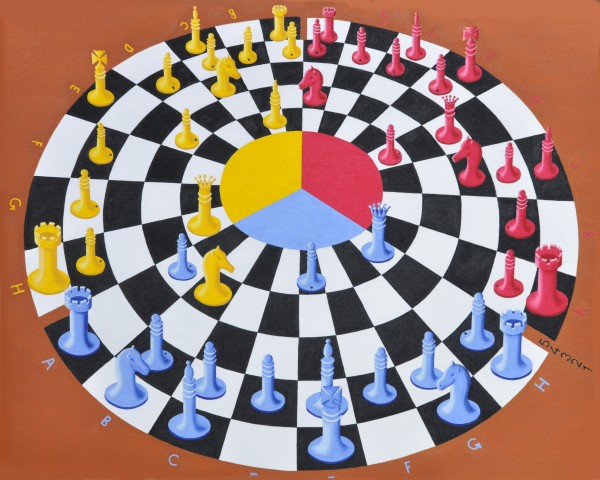 Chess-3-bounce Print