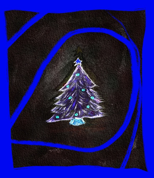 Electric Blue Christmas by Sandi McCartney