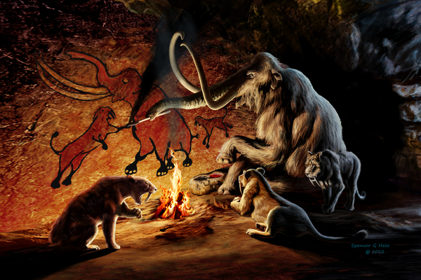 First Cave Painters by Spencer G Hale
