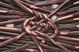 Detail of liquorice stick background 3