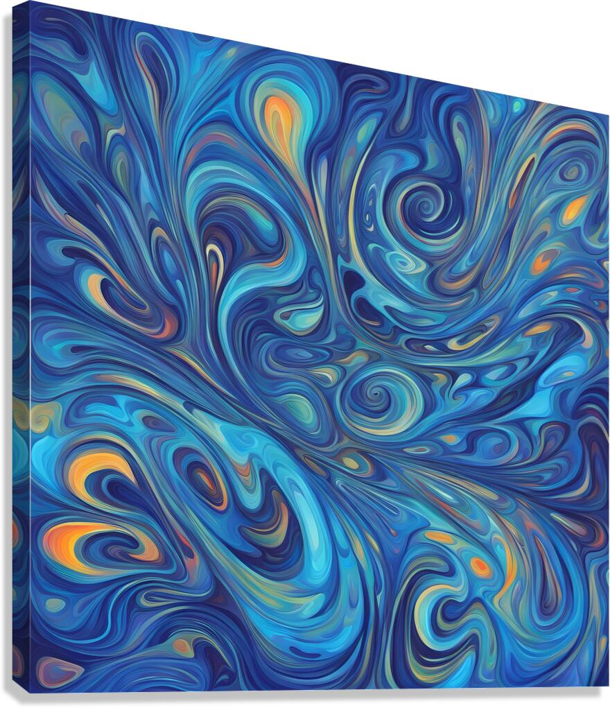Vibrating Space Canvas Print