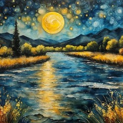 Starry River Moon
