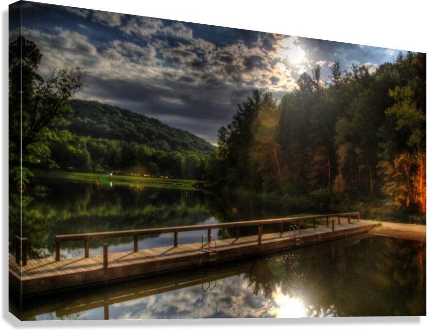 Camp Waterfront Canvas Print