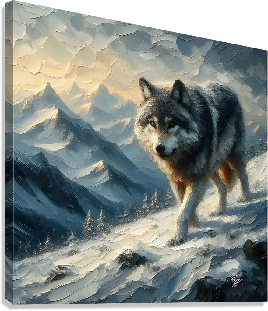 Wolf Stalker  Canvas Print