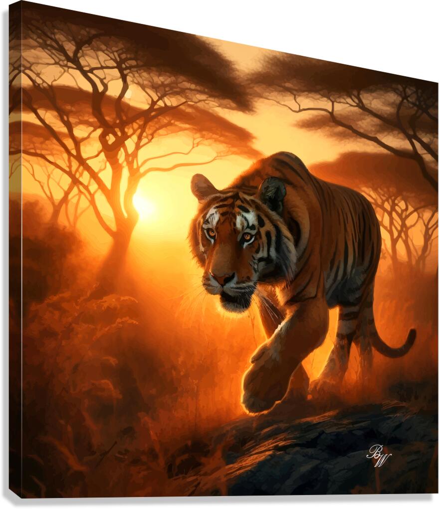 Sunset Stalker Canvas Print