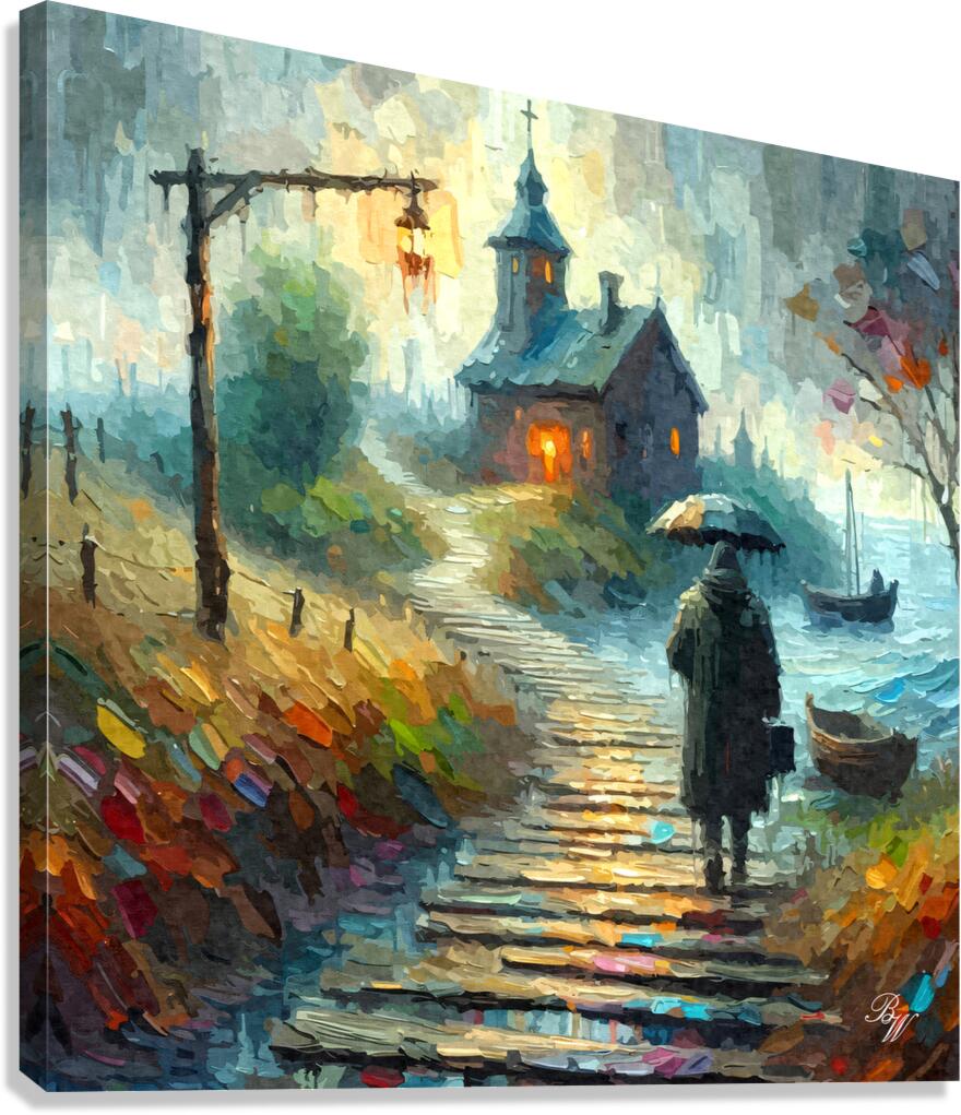 The Visitor Canvas Print