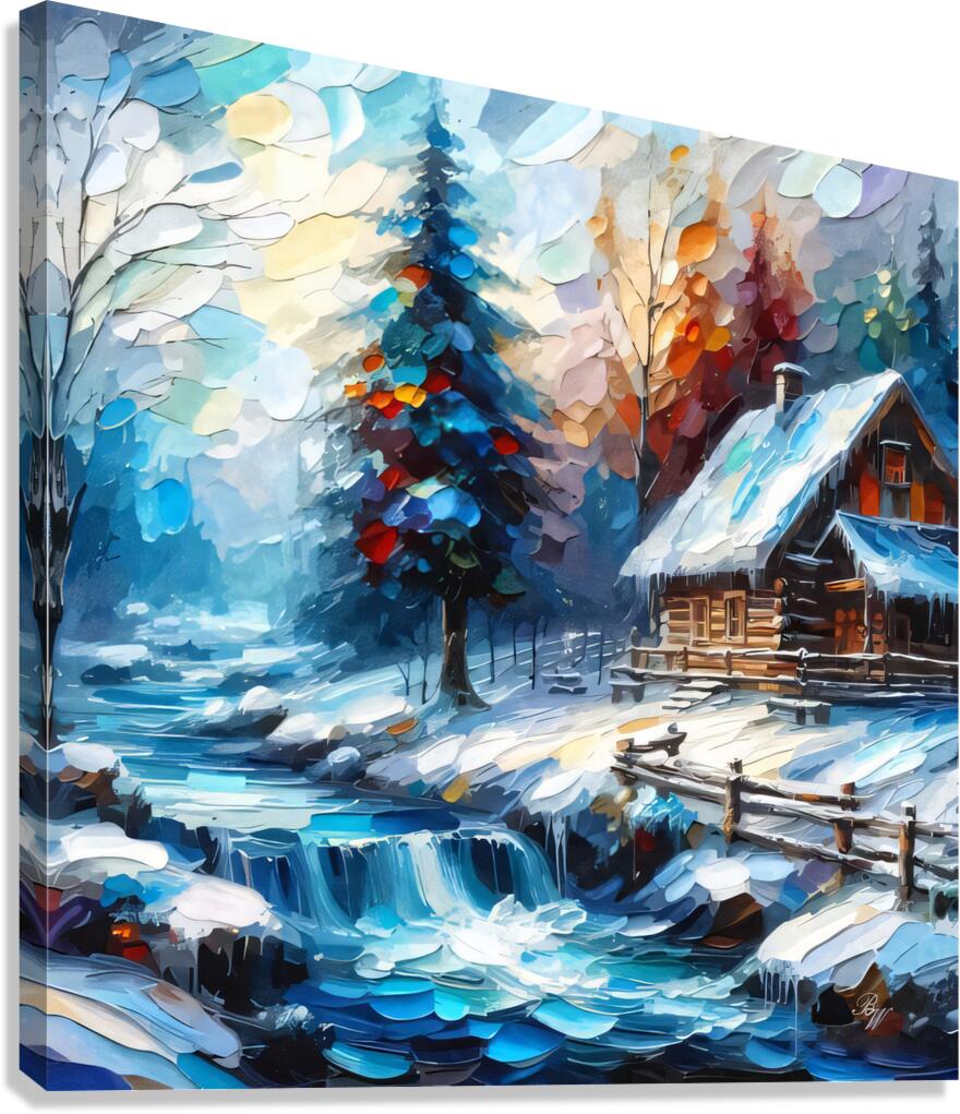 Log Cabin 2  Canvas Print