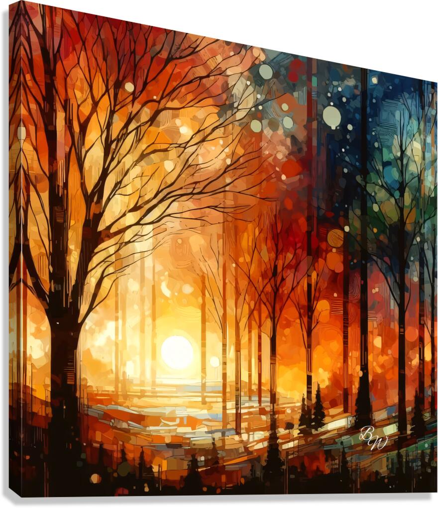 Autumn Sunset Canvas Print