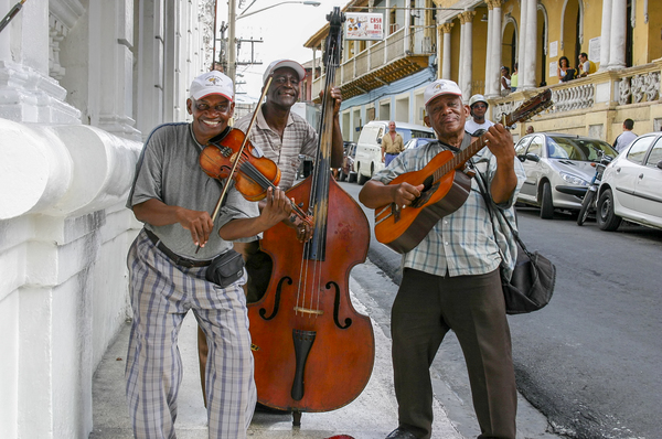 Cuban street musicians by Milton Cogheil