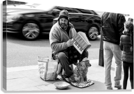 Street Player Canvas Print