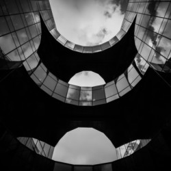 Batman Building - Black & White