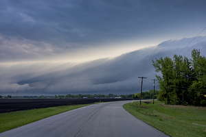 Stormclouds Over Rural Road
