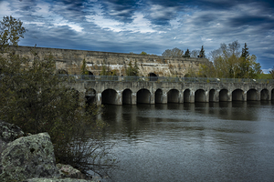 Pinawa Dam on a Cloudy Day