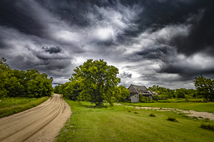 Old Barn on a Stormy Day