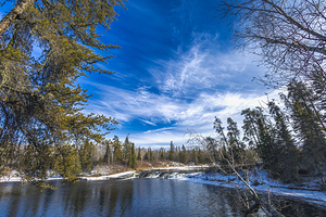 Winter at Pine Point Rapids