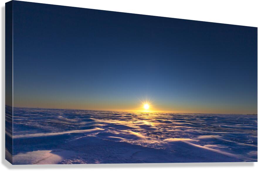Frozen Sunset Canvas Print