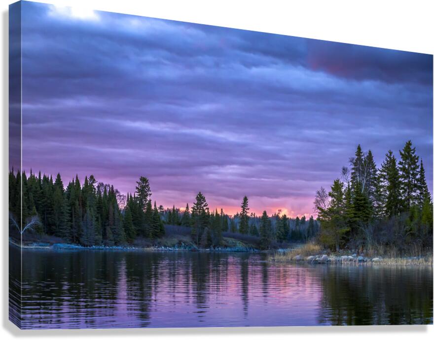 Sunset Over Still Waters Canvas Print