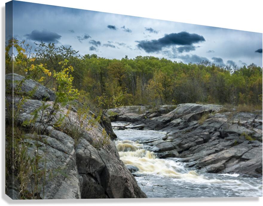 By the Falls Canvas Print