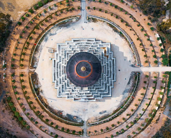 Great Stupa  2 by The Mavic Eagle