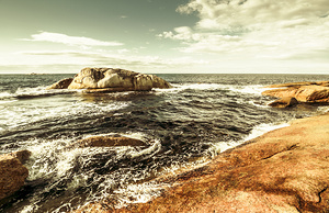Tasmanian sea landscape
