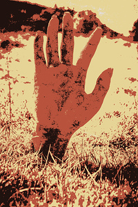 Vintage horror poster art 