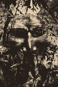 The vintage puppet mask