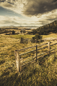 Rustic and weathered farm view 