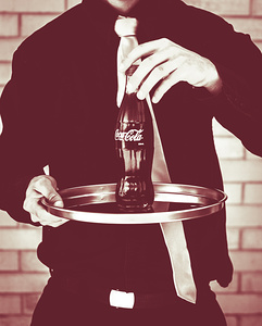 Red retro Coca-Cola