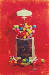 Vintage candy store gum ball machine