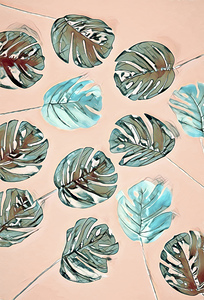 Pastel palm pop