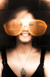 Woman With Funny Sunglasses