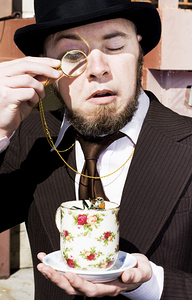 Man Dumbfounded By A Floating Fly