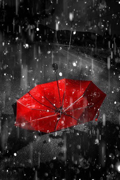 Gone with the rain Print