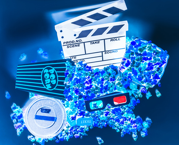 Blue screen entertainment Print