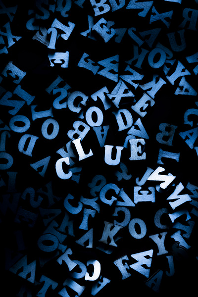 Blue clue Print