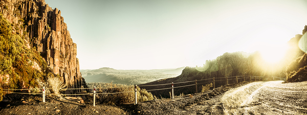 Rugged mountain trail Print