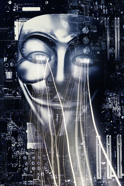 The Anonymous eyes of civil unrest Print