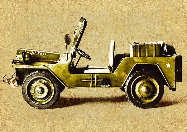 Army jeep Print