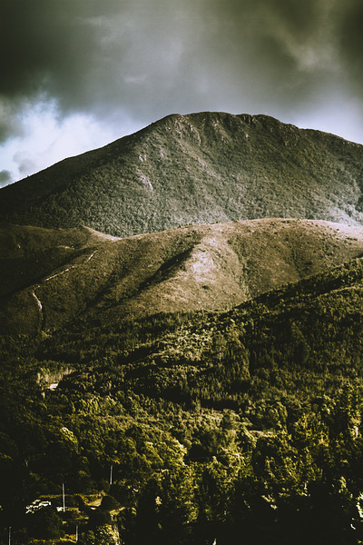 Dramatic view on Mount Zeehan against stormy cloud by Jorgo