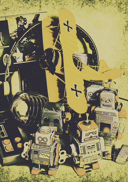 Tin sign toys by Jorgo