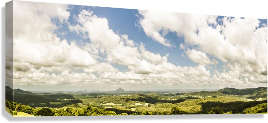 Sunshine Coast Hinterland Panoramic  Canvas Print